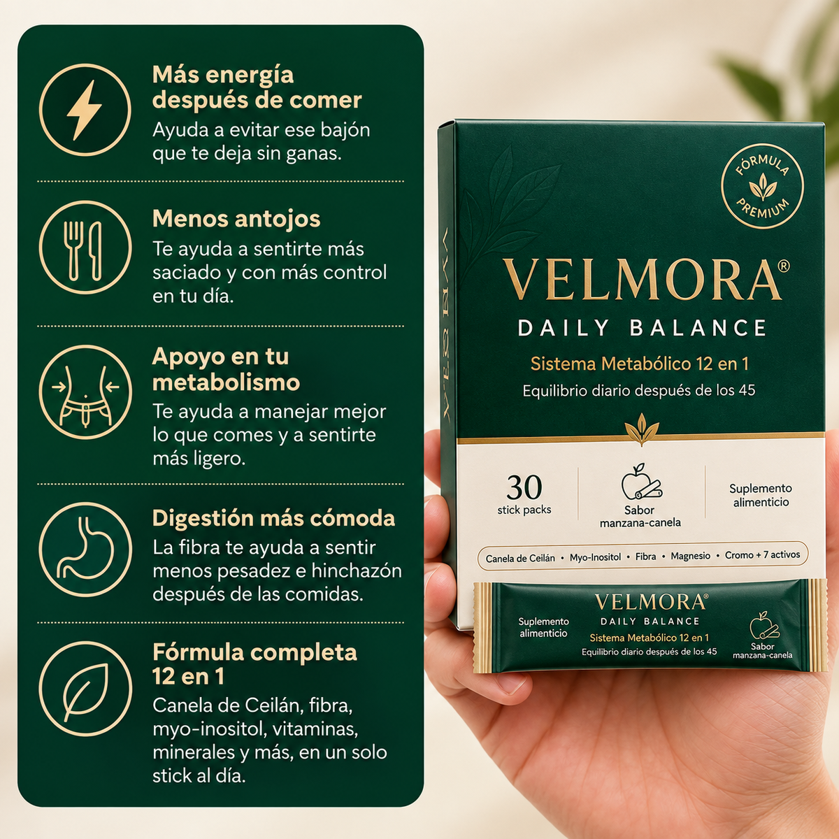 VELMORA® – Ayuda a mantener estable el azúcar en tu sangre